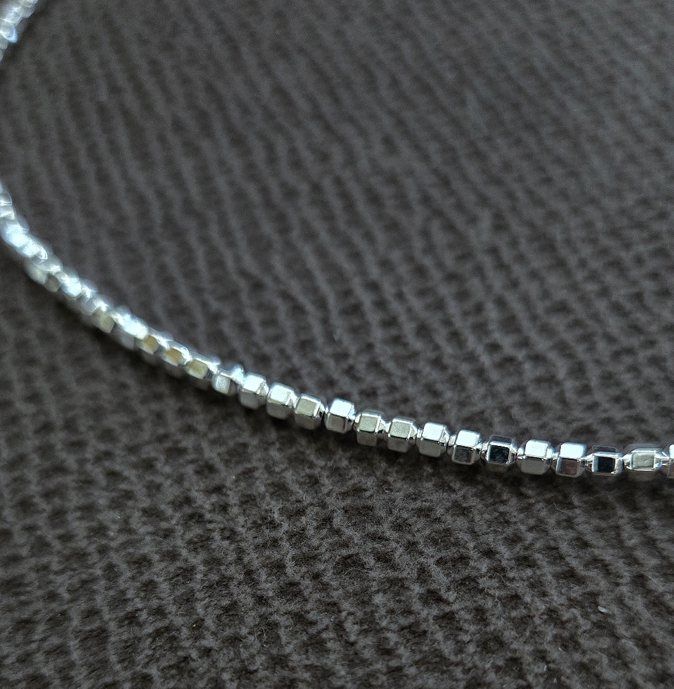 Iris & Lily Freshwater Pearl and Silver🤍 Blocks Necklace- NWT - Picture 12 of 16